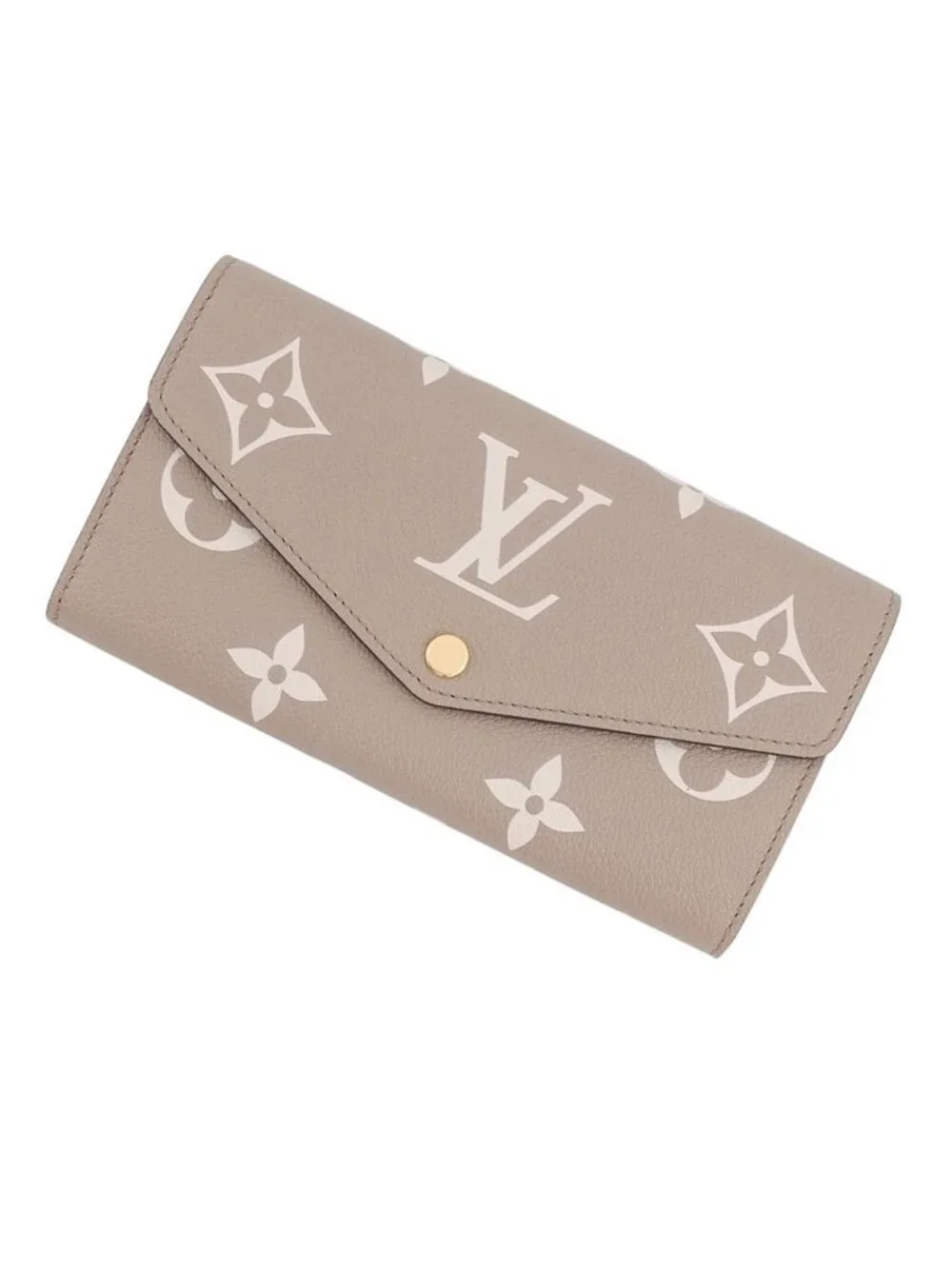 Louis Vuitton Wallet Monogram Empreinte Portefeuille Sarah NM Tourterelle